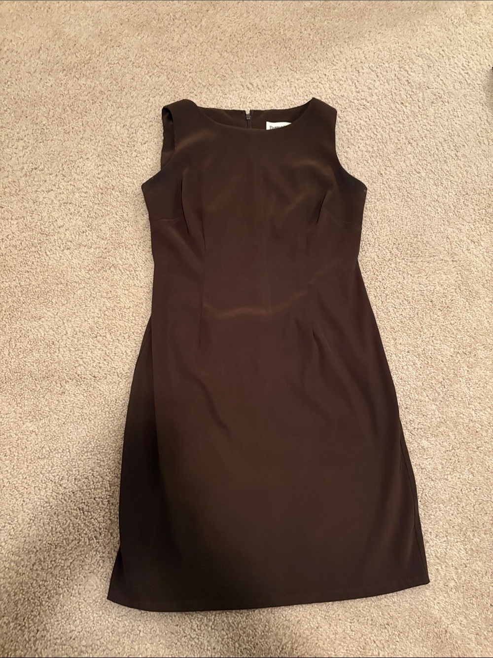 Danny & Nicole Sleeveless Sheath Dress - Brown